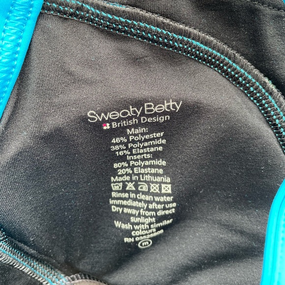 Sweaty Betty Medley Dive In Athletic Bikini Yoga Top 34 A to C cup - Picture 9 of 11